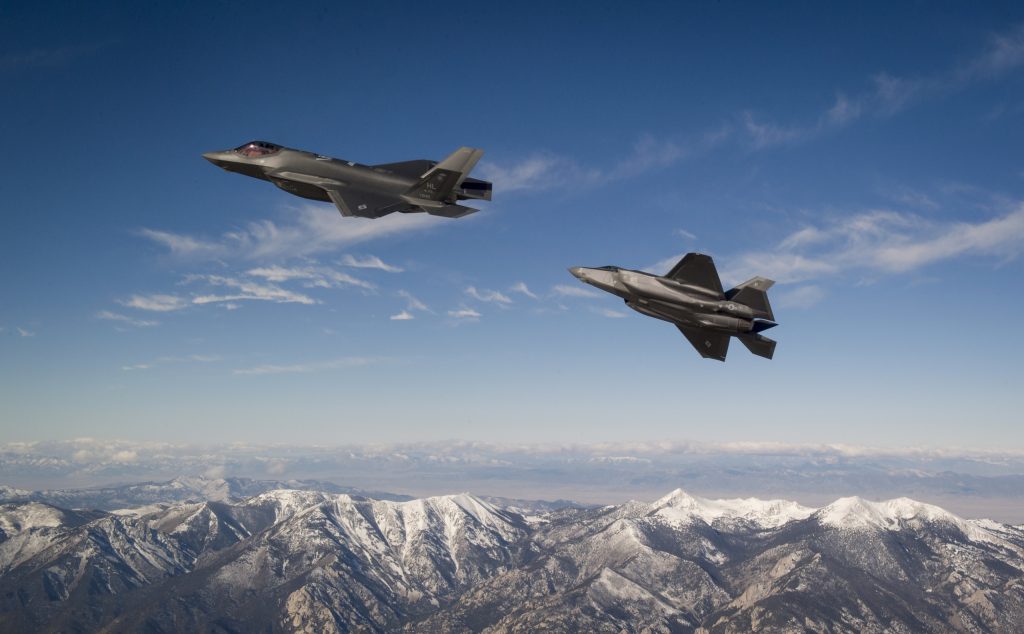 Two U.S. Air Force F-35A aircraft